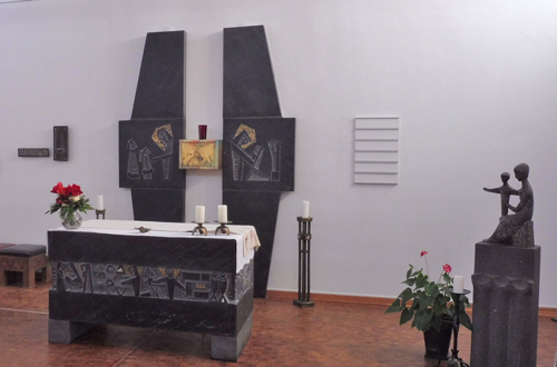 Altar in der Kapelle des Seniorencentrums.