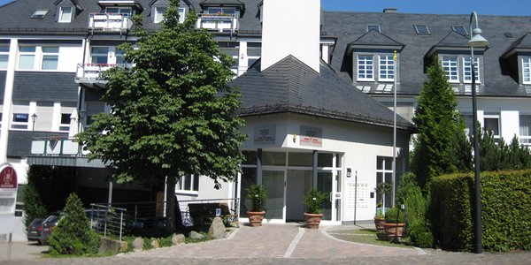 Eingangsbereich der Residenz Alexander in Schmallenberg.